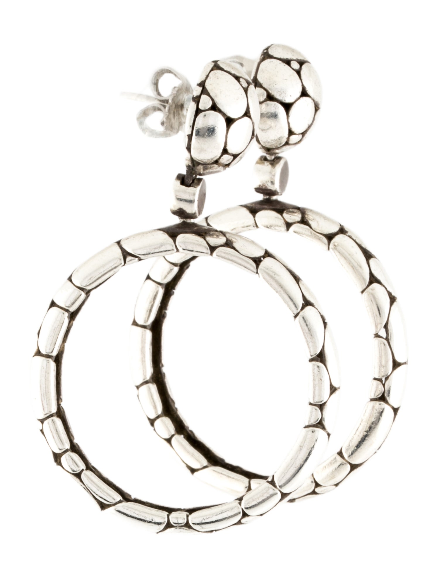 John Hardy Kali Hoop Drop Earrings