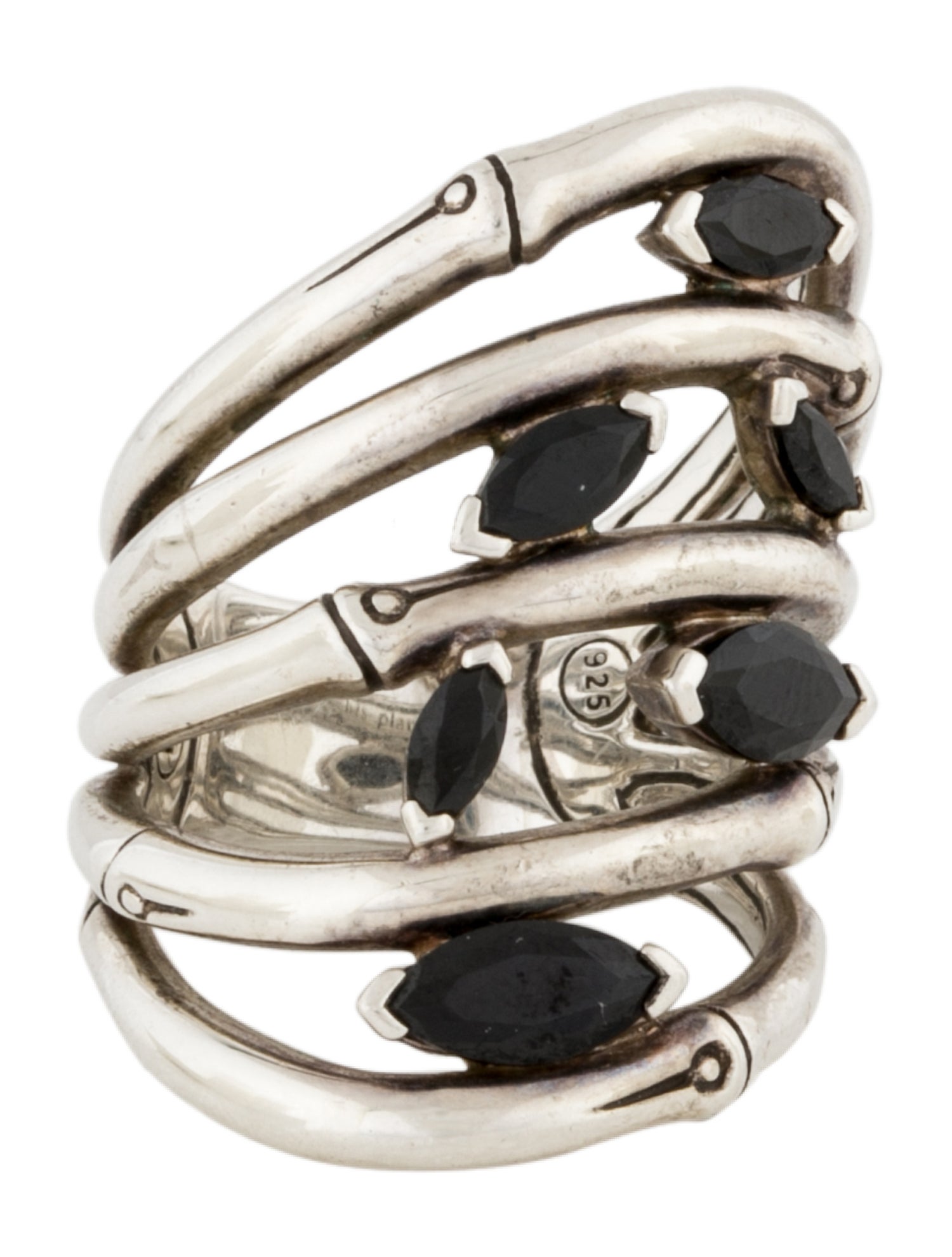 John Hardy Spinel Bamboo Statement Ring