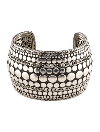 John Hardy Wide Dot Cuff Bracelet