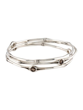 John Hardy Smoky Quartz Bamboo Bangles