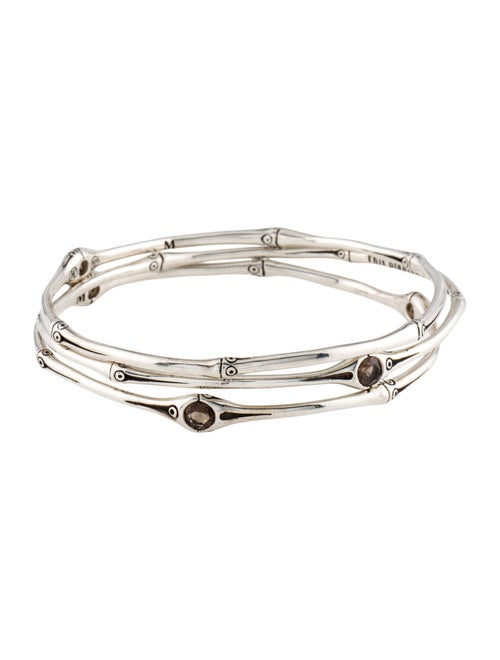 John Hardy Smoky Quartz Bamboo Bangles