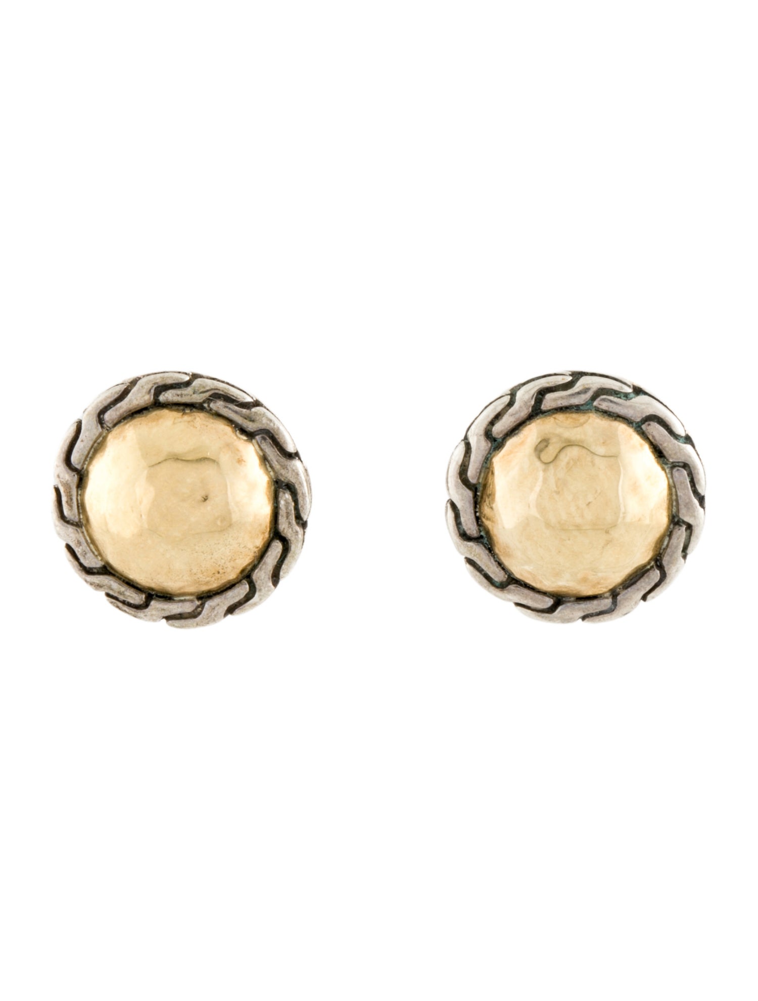 John Hardy Two-Tone Round Stud Earrings