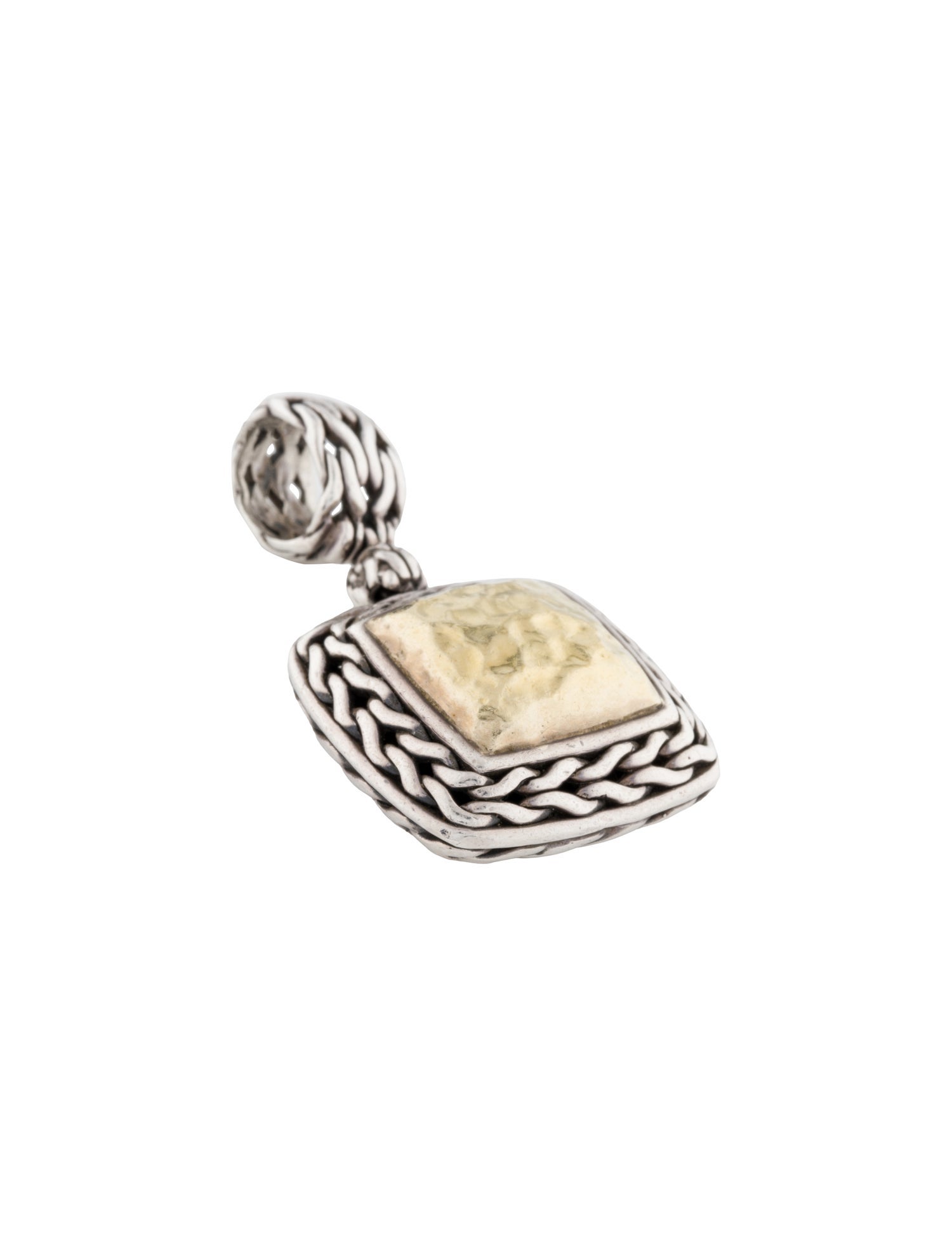 John Hardy Two-Tone Hammered Palu Pendant