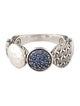 John Hardy Synthetic Sapphire Carved Classic Chain Band