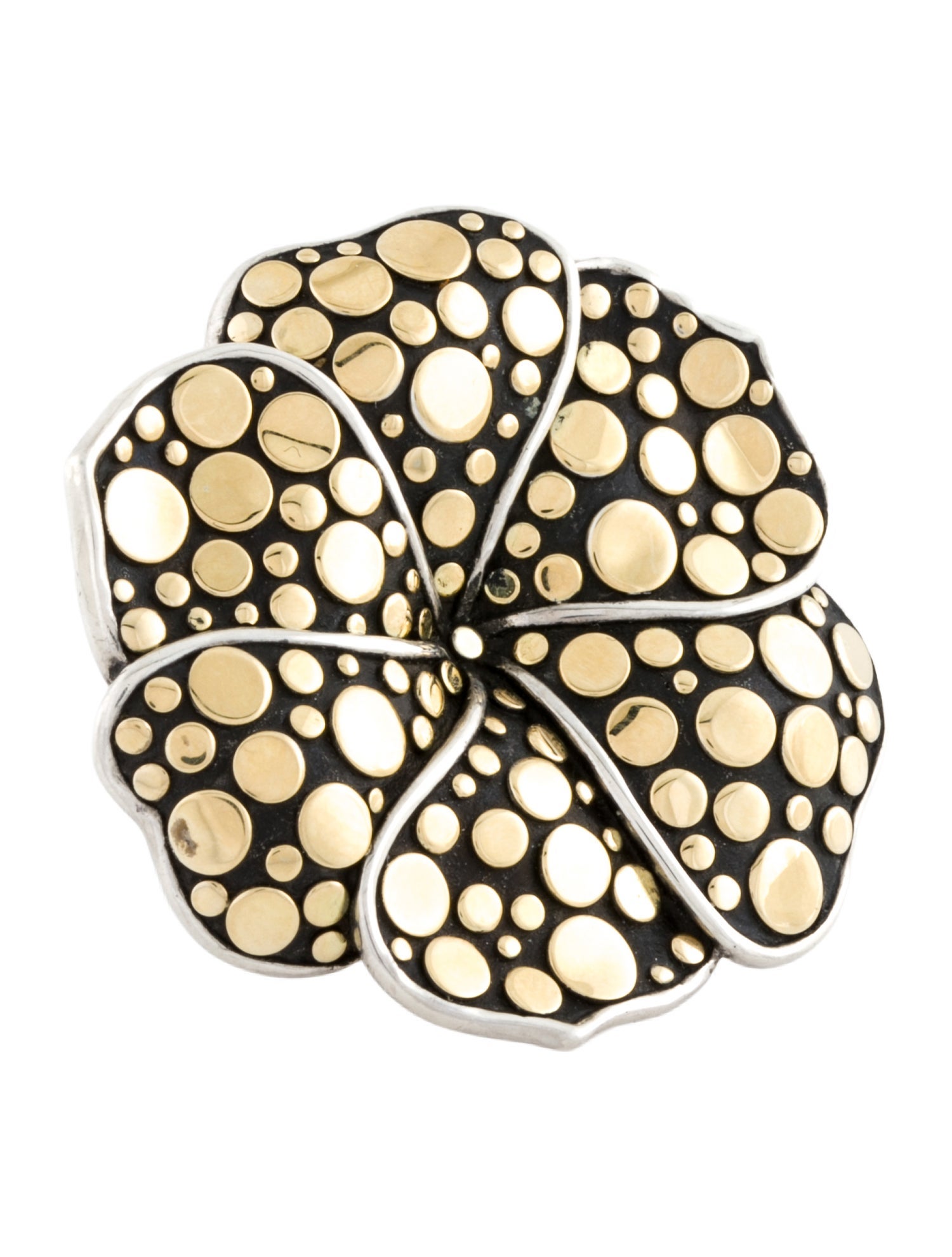 John Hardy Two-Tone Ayu Frangipani Flower Ring