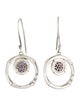 John Hardy Amethyst Bamboo Drop Earrings