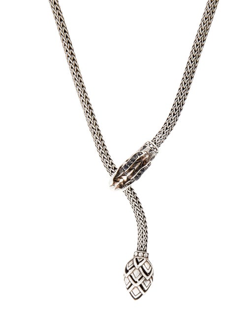 John Hardy Sapphire Legends Naga Lariat Necklace