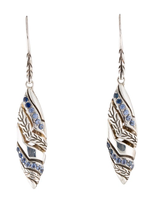 John Hardy Sapphire Drop Earrings