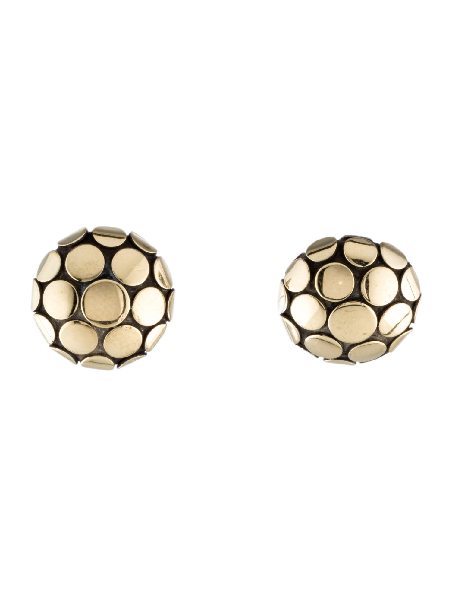 John Hardy Two-Tone Dot Earclip Earrings