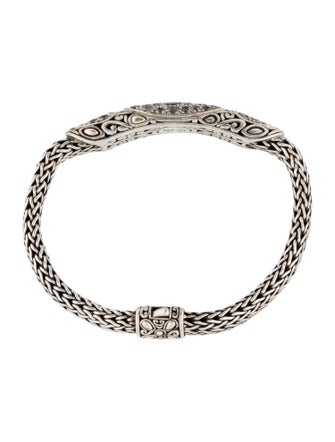 John Hardy Aquamarine Batu Lava Station Bracelet