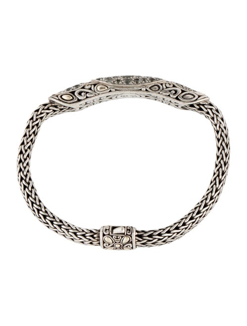 John Hardy Aquamarine Batu Lava Station Bracelet