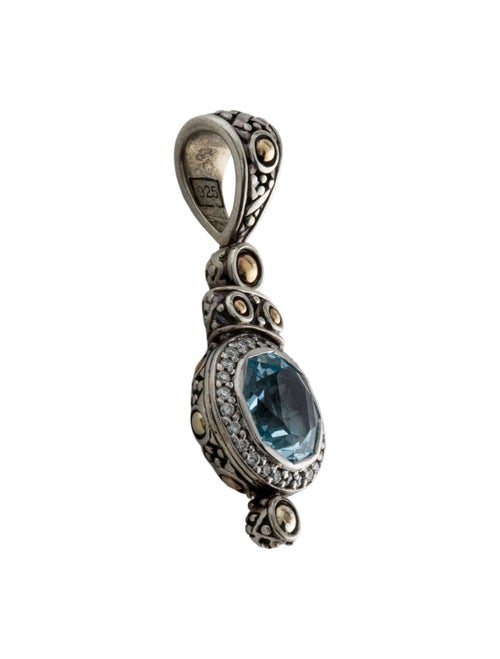 John Hardy Topaz & Diamond Pendant