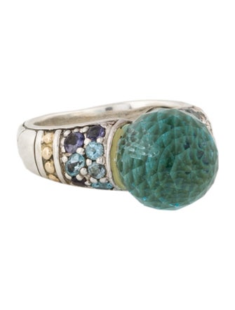 John Hardy Topaz & Iolite Kali Ring