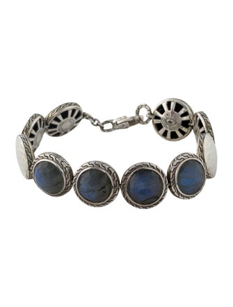 John Hardy Labradorite Batu Palu Disc Bracelet