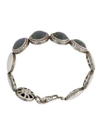 John Hardy Labradorite Batu Palu Disc Bracelet
