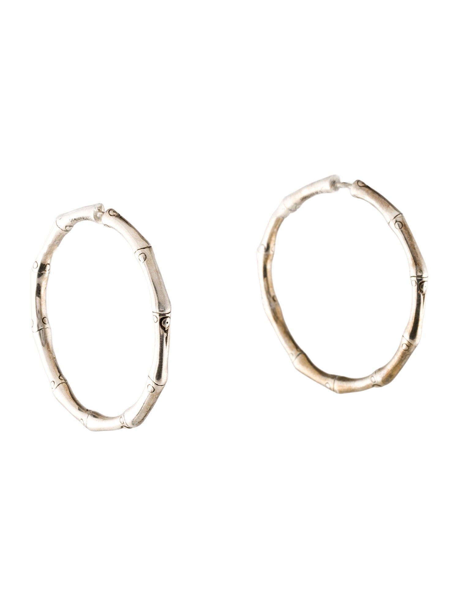 John Hardy Medium Bamboo Hoop Earrings