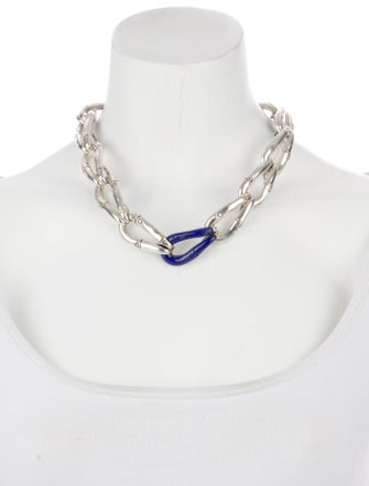 John Hardy Lapis Lazuli Bamboo Chain Necklace