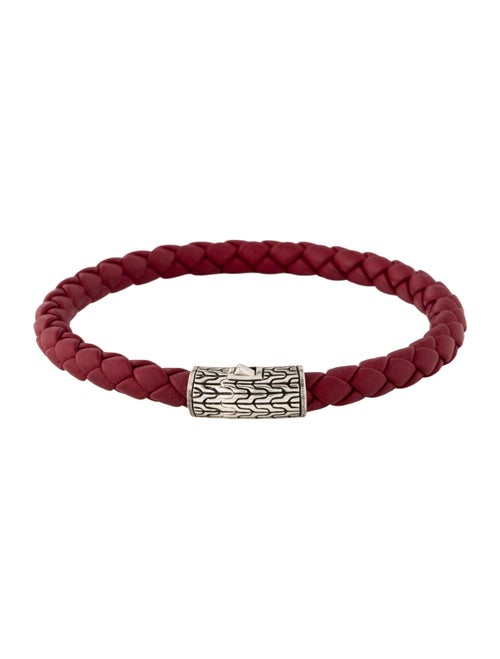 John Hardy Leather Woven Classic Chain Bracelet