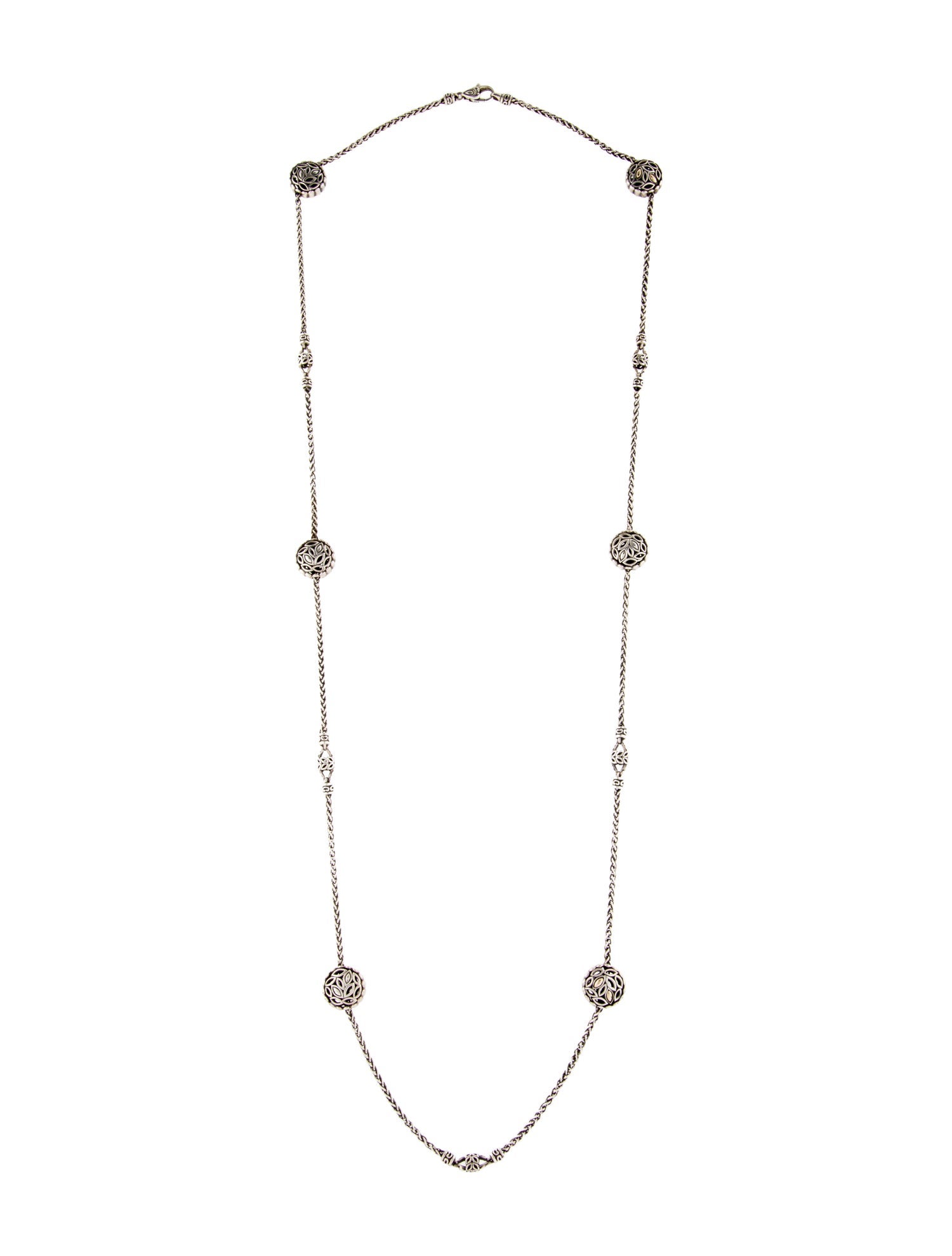 John Hardy Two-Tone Jaisalmer Station Necklace