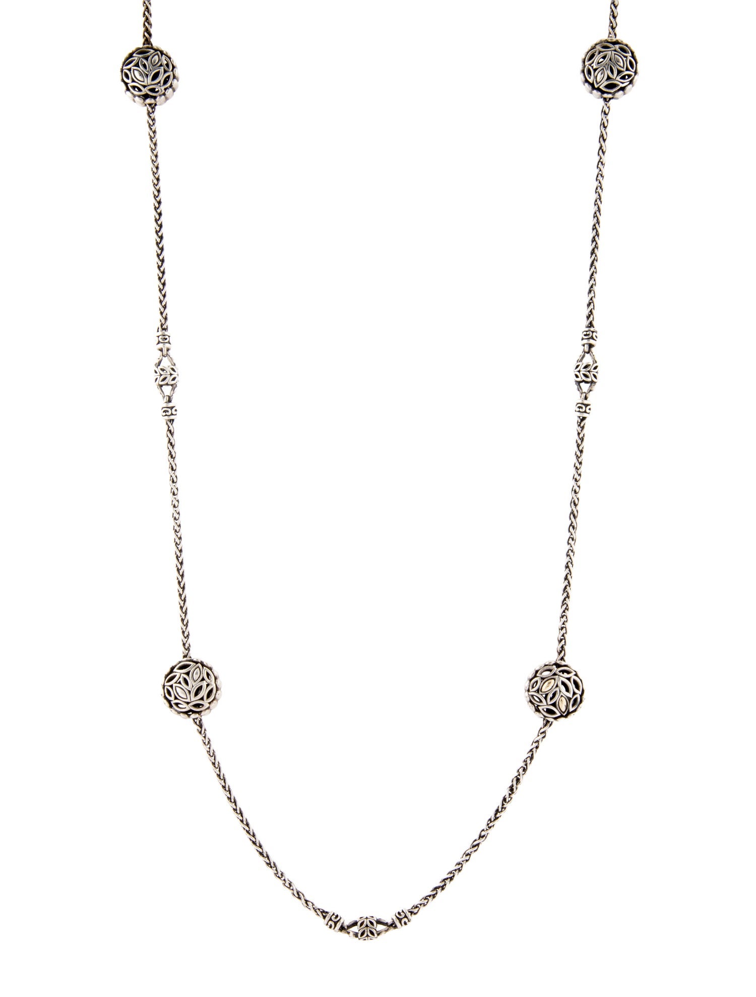 John Hardy Two-Tone Jaisalmer Station Necklace