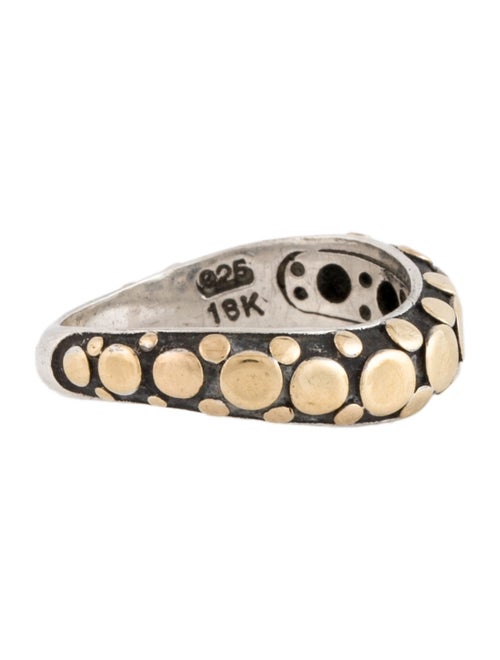 John Hardy Two-Tone Dot Curved Band Ring