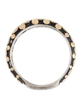John Hardy Two-Tone Dot Curved Band Ring
