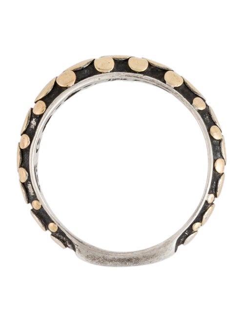 John Hardy Two-Tone Dot Curved Band Ring