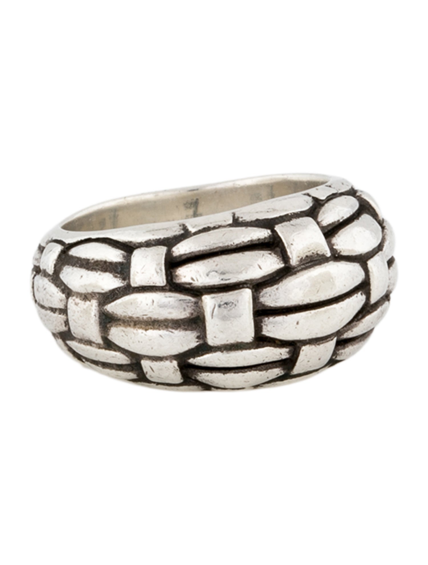 John Hardy Vintage Basket Weave Cocktail Ring