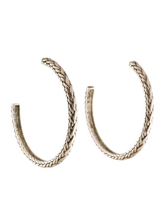 John Hardy Braided Kepang Hoop Earrings