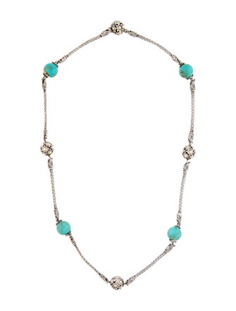 John Hardy Turquoise Jaisalmer Station Necklace