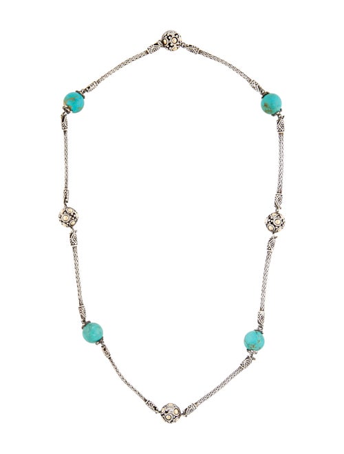 John Hardy Turquoise Jaisalmer Station Necklace