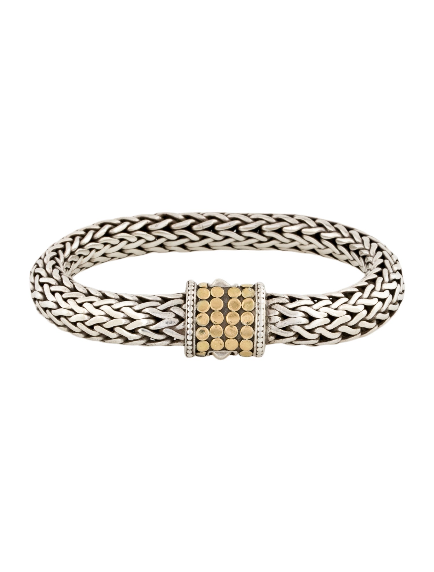 John Hardy Vintage Two-Tone Dot Classic Chain Bracelet
