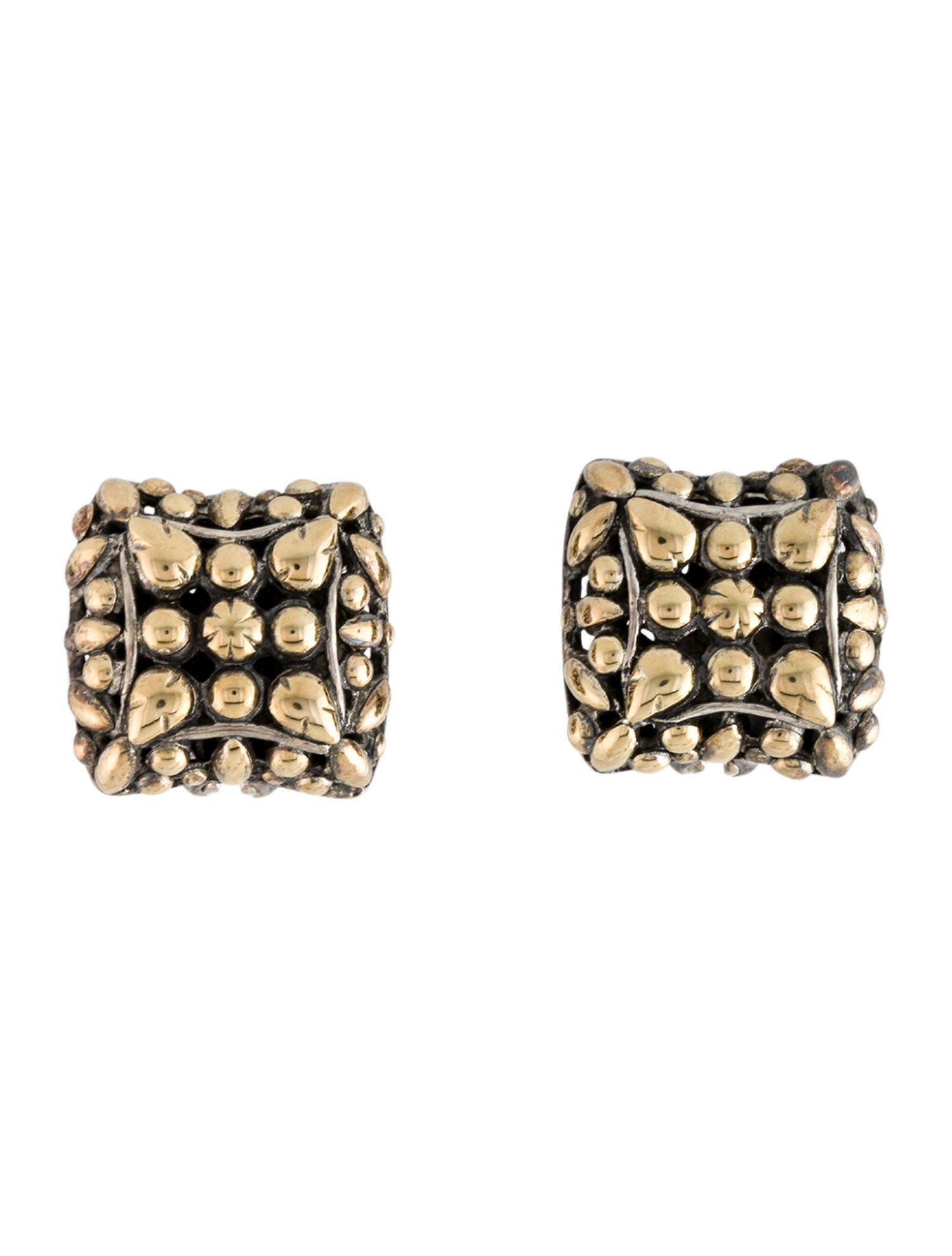 John Hardy Two-Tone Ear Clip Earrings