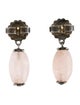 John Hardy Rose Quartz Batu Sari Drop Earrings