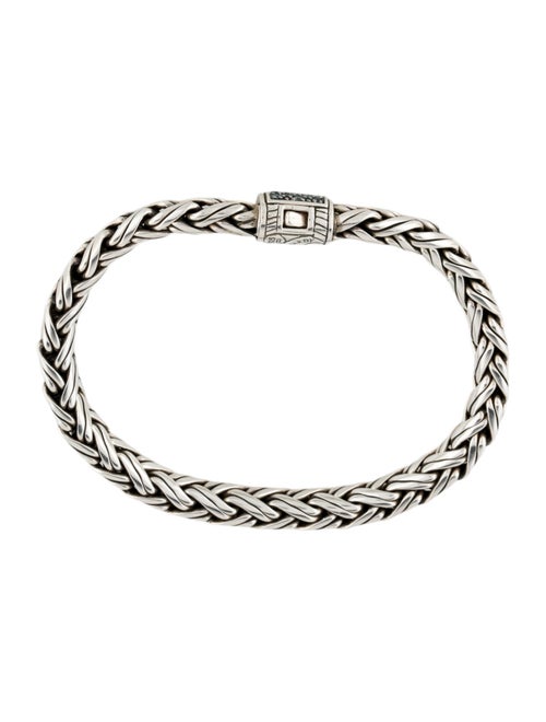 John Hardy Topaz Angled Chain Link Bracelet