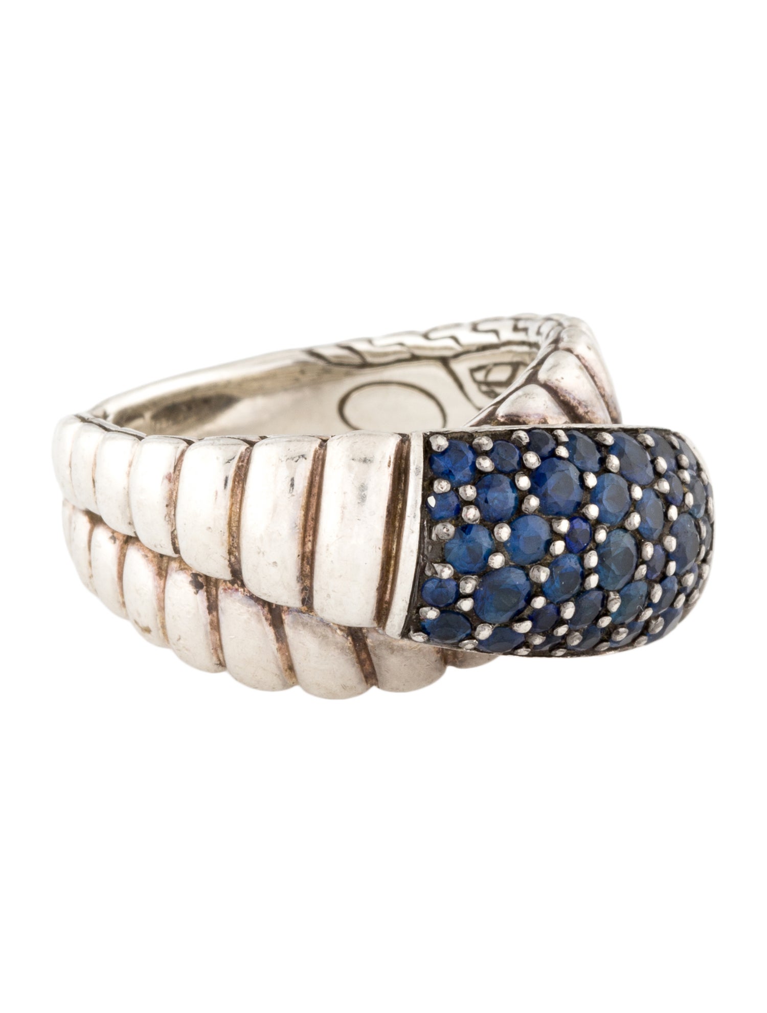 John Hardy Sapphire Crossover Ring