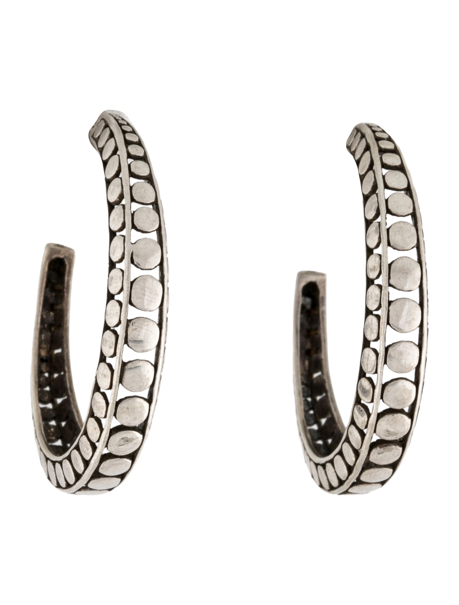John Hardy Dot Hoop Earrings