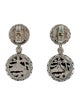 John Hardy Two-Toned Hammered Dome Drop Earrings