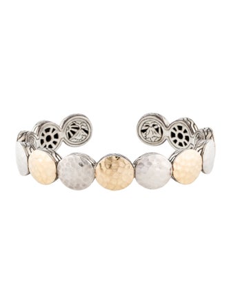 John Hardy Two-Tone Dot Palu Station Flex Cuff Bracelet