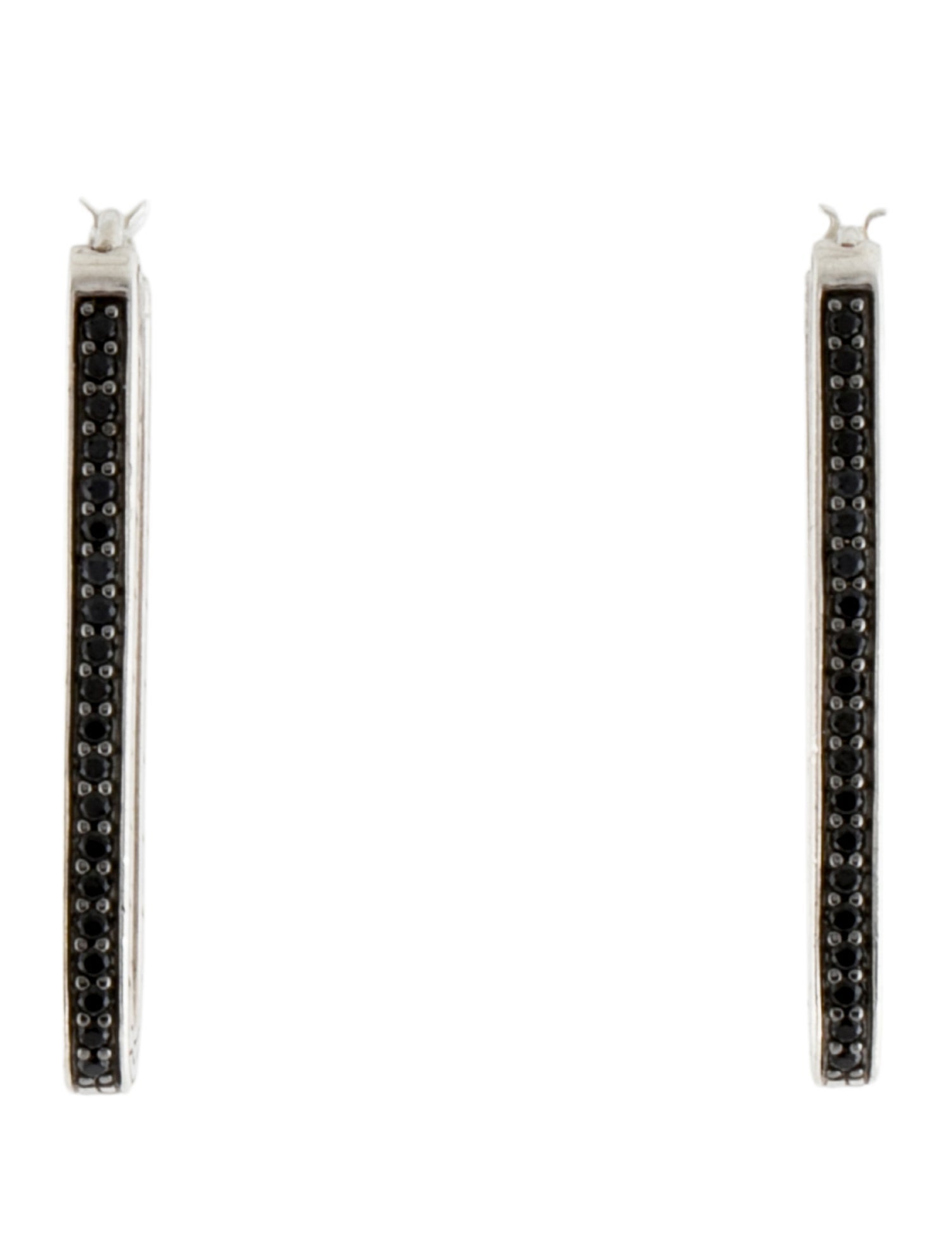 John Hardy Black Sapphire Classic Chain Earrings