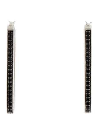 John Hardy Black Sapphire Classic Chain Earrings