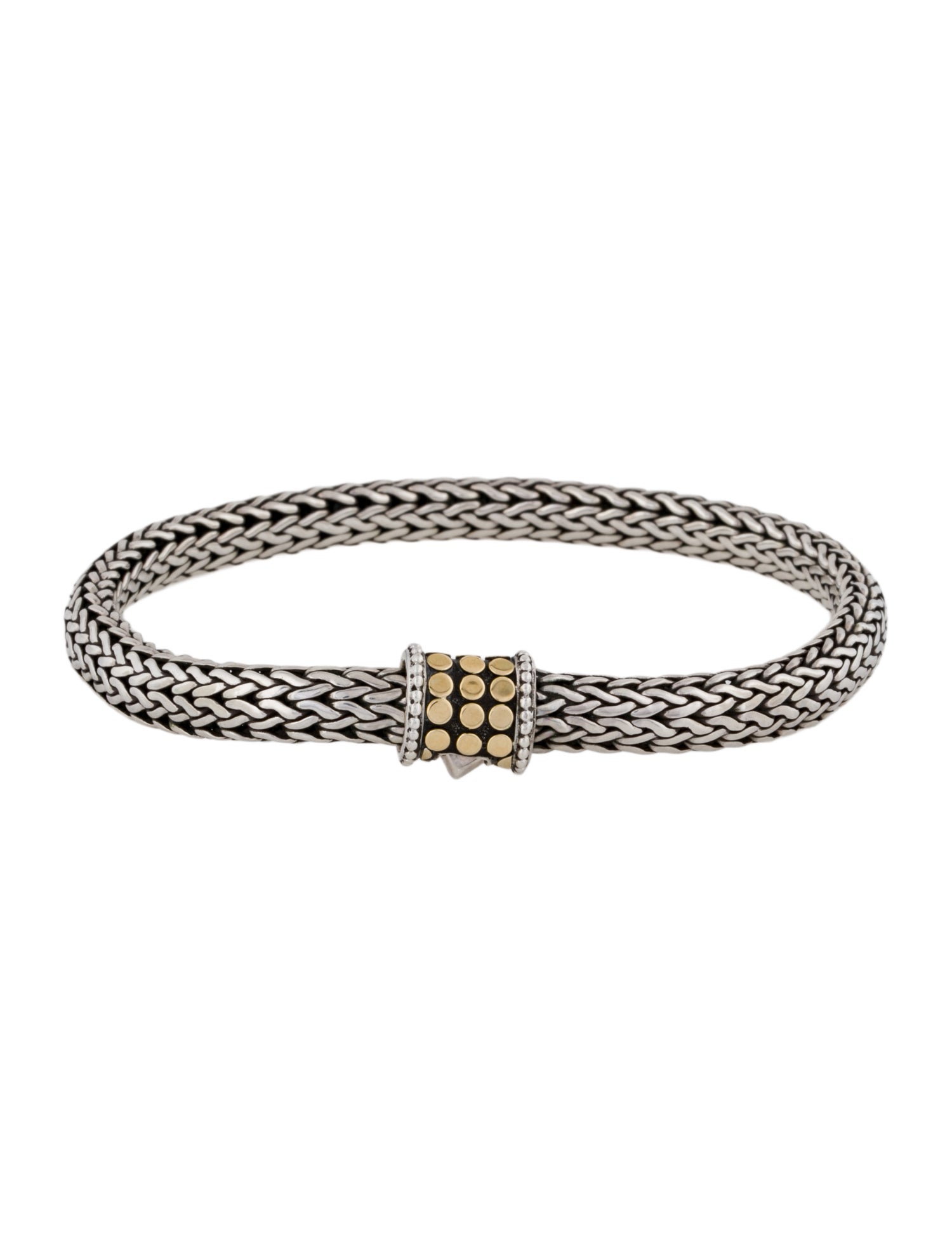 John Hardy Two-Tone Dot Icon Chain Link Bracelet