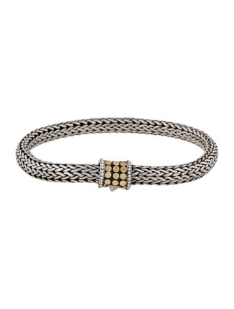 John Hardy Two-Tone Dot Icon Chain Link Bracelet