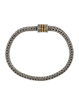 John Hardy Two-Tone Dot Icon Chain Link Bracelet