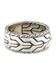 John Hardy Carved Chain Band Ring