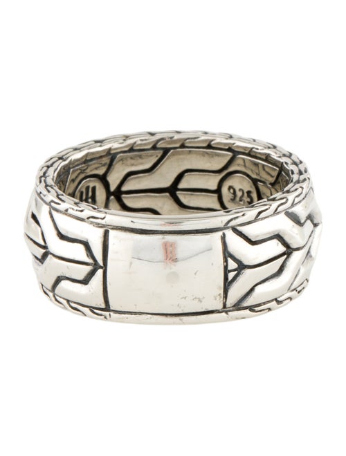John Hardy Carved Chain Band Ring