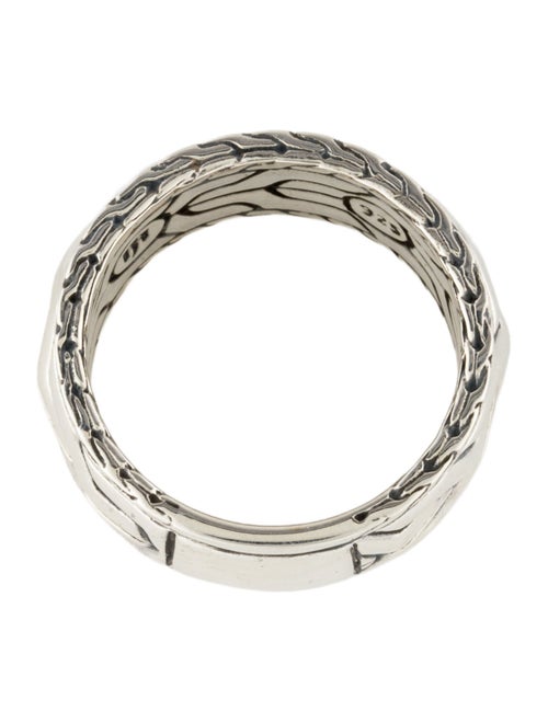 John Hardy Carved Chain Band Ring