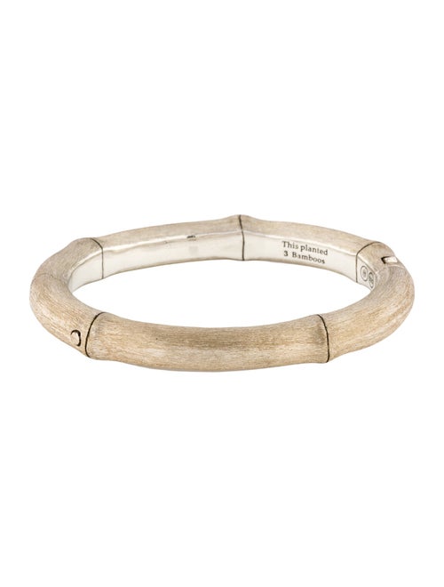 John Hardy Brushed Bamboo Hinged Bangle