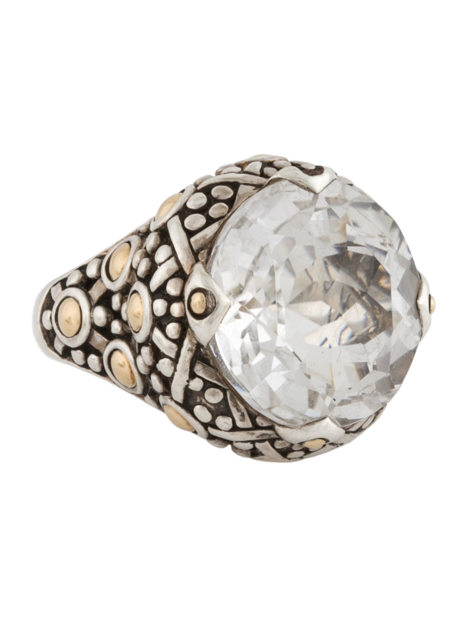 John Hardy Quartz Jaisalmer Dot Cocktail Ring