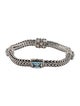 John Hardy Topaz Batu Sari Link Station Bracelet